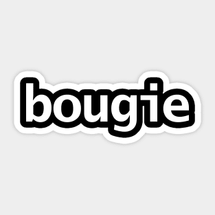 Bougie Typography White Text Sticker